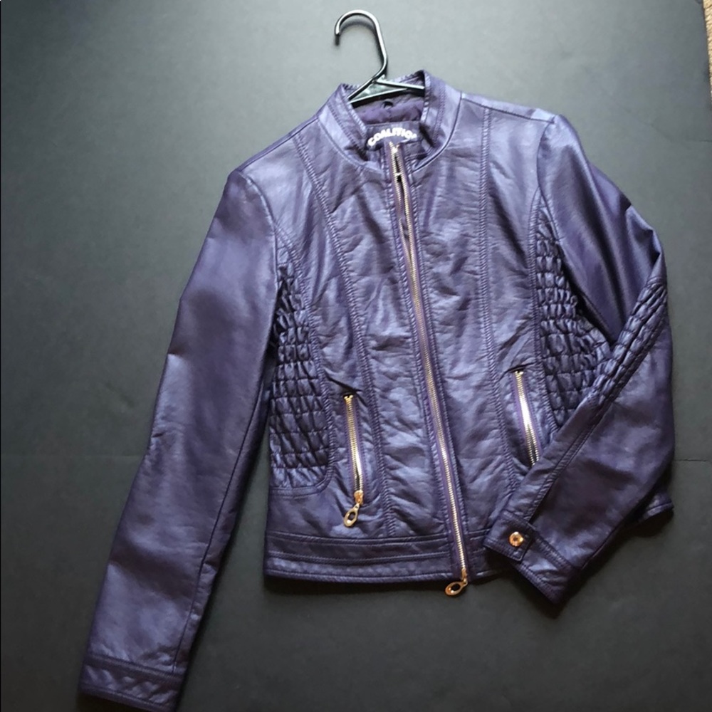 Deep Purple Moto Jacket